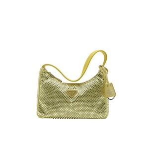 Prada Re-Edition 2005 mini crystal-studded satin bag